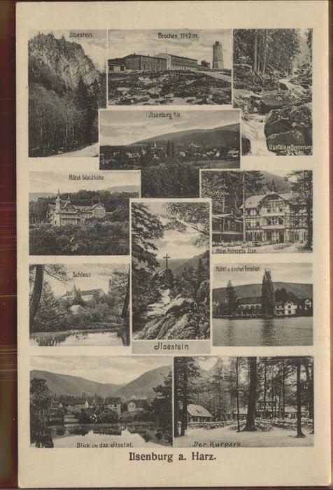 Ilsenburg Harz Brocken Ilsestein Hotel Waldhoehe Schloss Kurpark Ilsefaelle