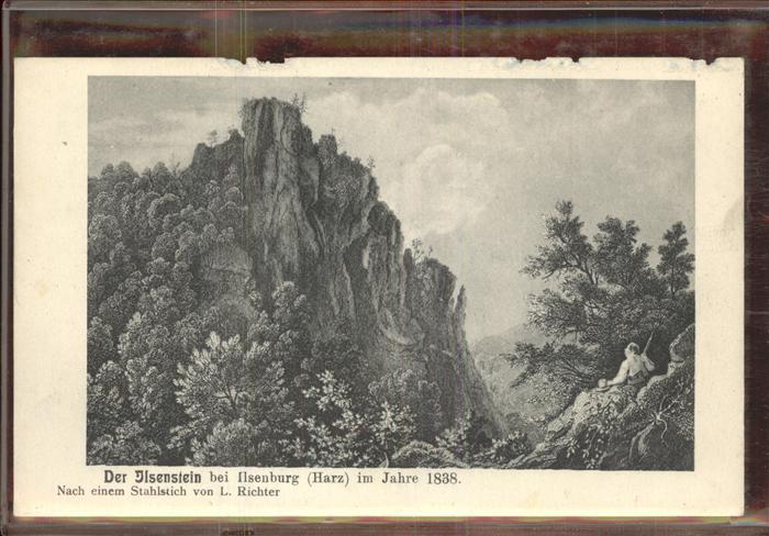 Ilsenburg Harz Der Ilsenstein Stahlstich