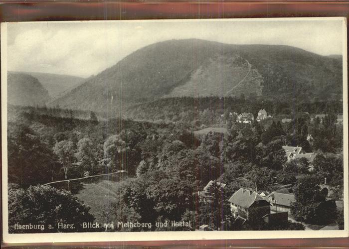Ilsenburg Harz Blick auf Meineburg und Ilsetal