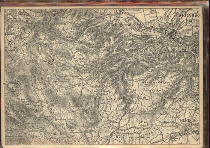 Wernigerode Harz uebersichtskarte