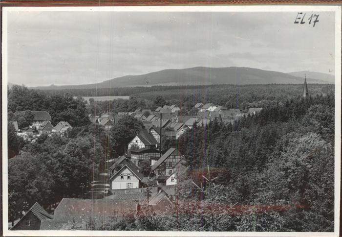 Elbingerode Harz Panorama mit Brocken