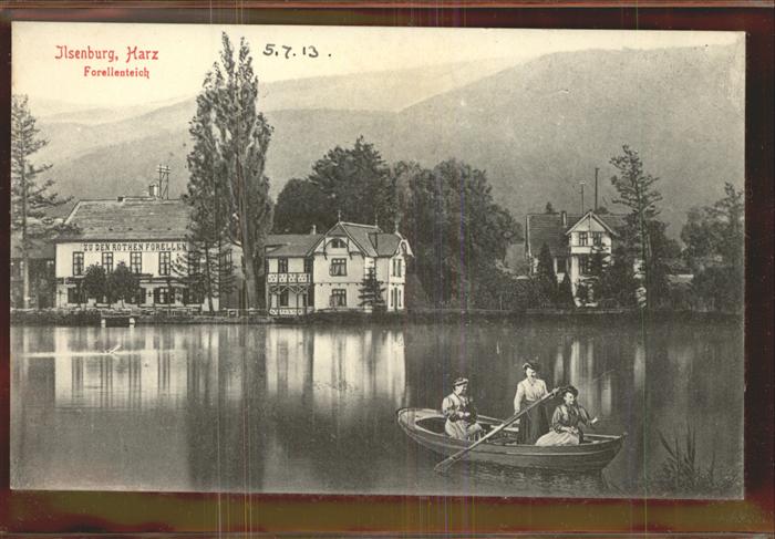 Ilsenburg Harz Forellenteich Bootspartie