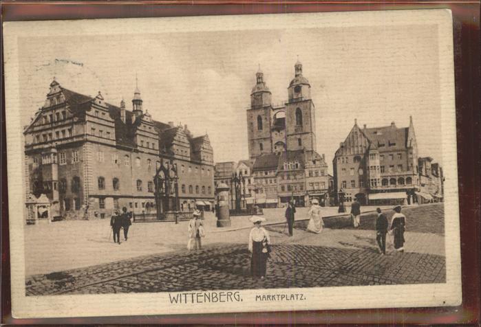Wittenberg Lutherstadt Marktplatz Kirche