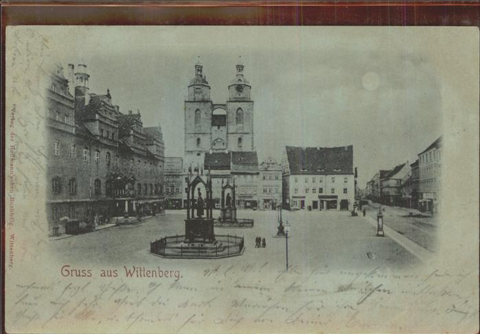 Wittenberg Lutherstadt Marktplatz Stadtkirche Denkmäler