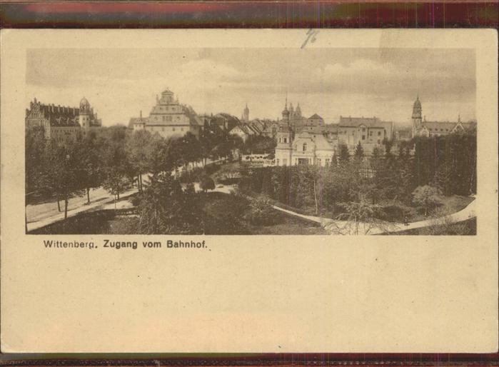 Wittenberg Lutherstadt Zugang vom Bahnhof