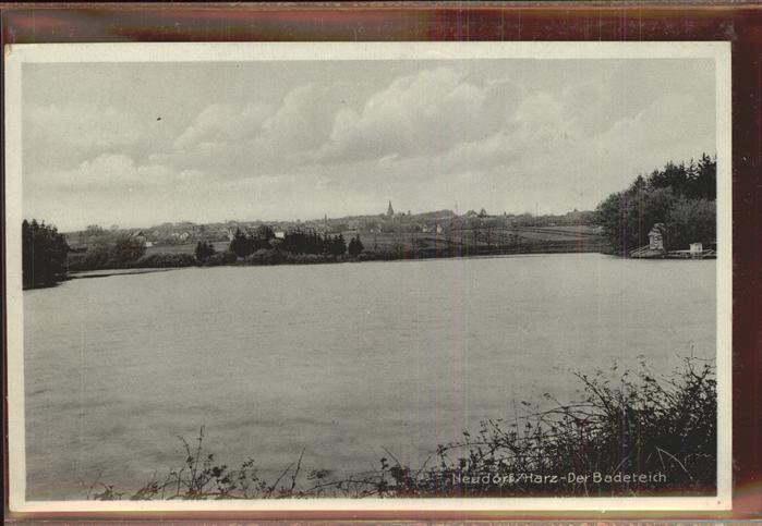 Neudorf Harzgerode Badeteich Panorama
