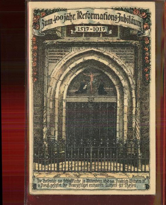 Wittenberg Lutherstadt Thesentür Schlosskirche