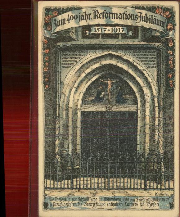 Wittenberg Lutherstadt Thesentür Schlosskirche