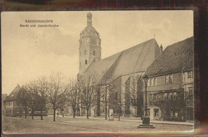 Sangerhausen Suedharz Markt Jacobikirche Feldpost