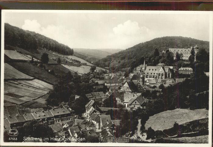 Stolberg Harz Panorama mit Kirche und Schloss