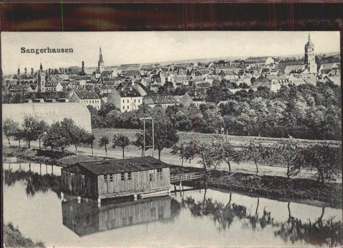 Sangerhausen Suedharz Panorama Bootshaus Feldpost