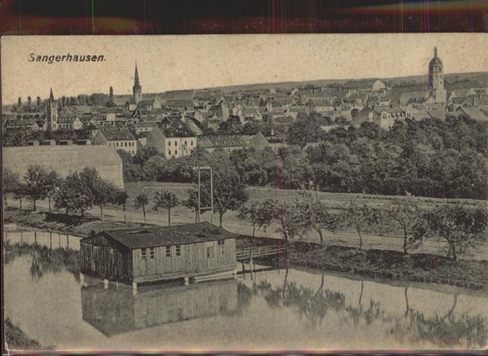 Sangerhausen Suedharz Panorama Bootshaus Feldpost