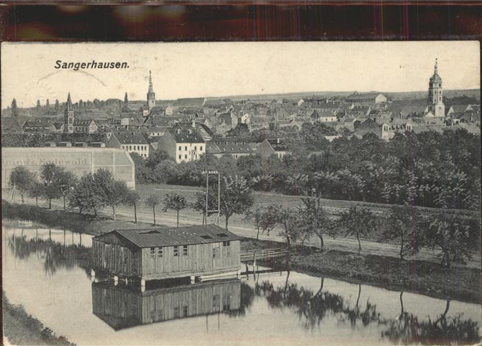 Sangerhausen Suedharz Panorama Bootshaus Feldpost