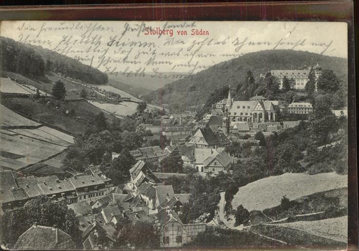Stolberg Harz Panorama mit Kirche und Schloss