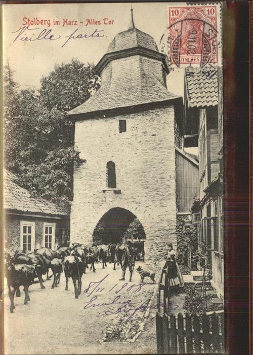 Stolberg Harz Altes Stadttor Rittergasse Turm Kuh Vie