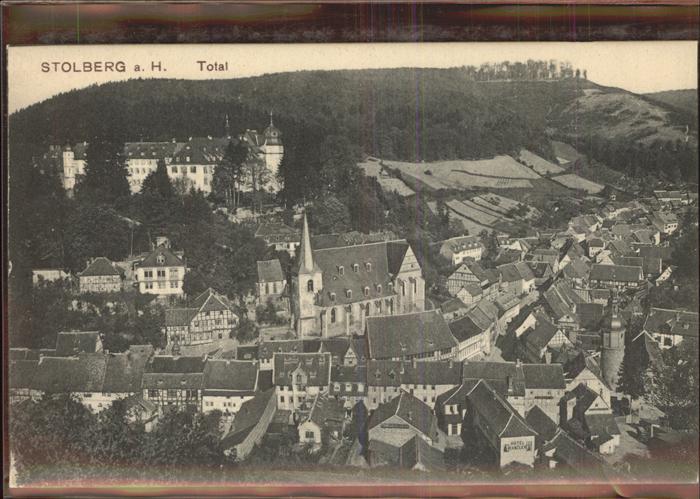 Stolberg Harz Ortsansicht mit Kirche und Schloss
