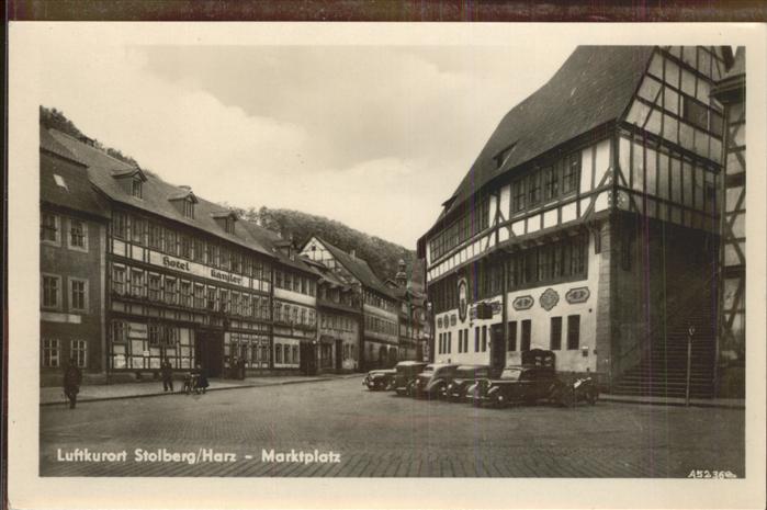 Stolberg Harz Marktplatz Rathaus Hotel Luftkurort