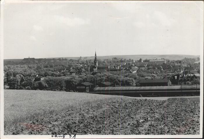 Sangerhausen Suedharz Panorama Eisenbahn Zug