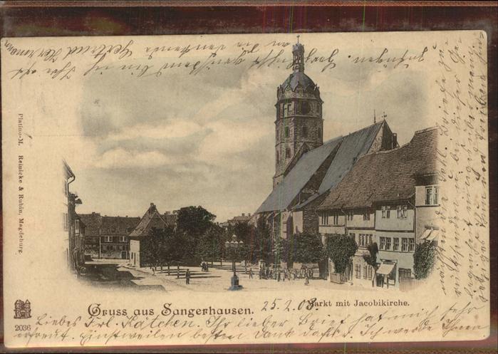 Sangerhausen Suedharz Markt Jacobikirche