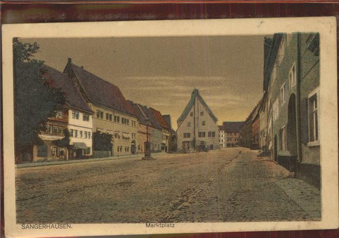 Sangerhausen Suedharz Marktplatz Feldpost