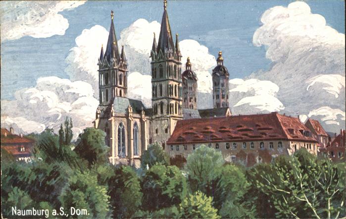 Naumburg Saale Dom Künstlerkarte