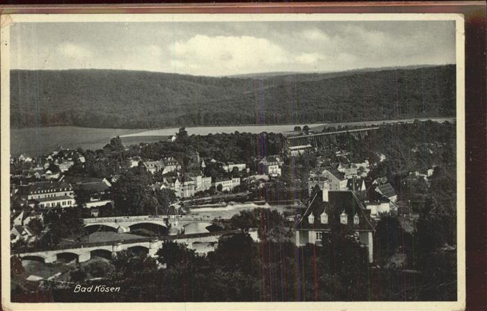 Bad Koesen Panorama mit Brücken und Saale