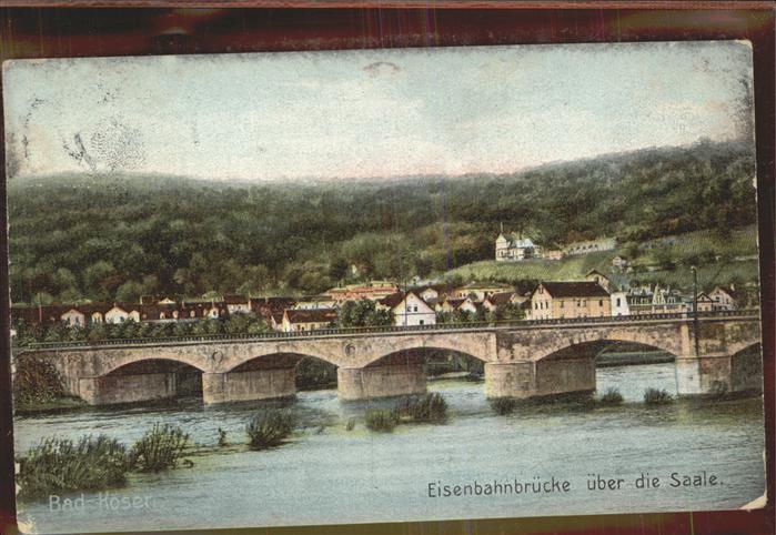 Bad Koesen Eisenbahnbrücke über Saale