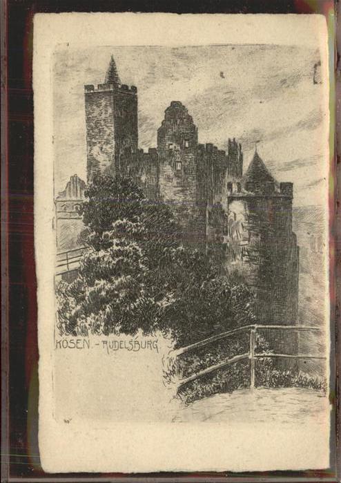Bad Koesen Rudelsburg Kuenstlerkarte