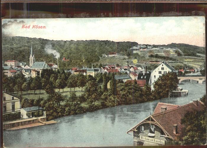 Bad Koesen Panorama Saale Bruecke