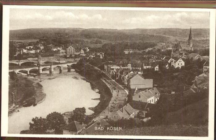 Bad Koesen Panorama Saale Brücken Kirche