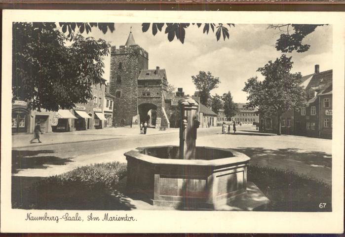 Naumburg Saale Am Marientor Brunnen