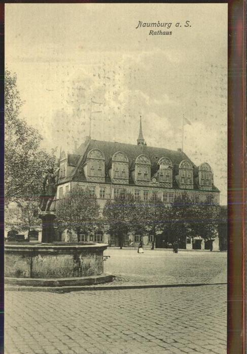Naumburg Saale Rathaus Brunnen Marktplatz