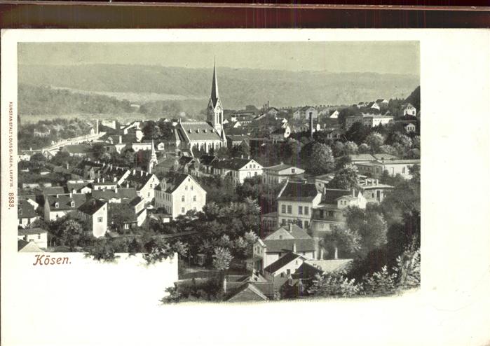Bad Koesen Panorama mit Kirche