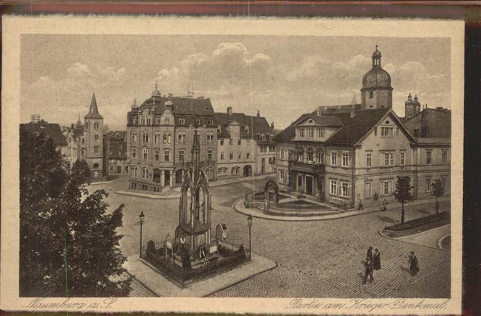Naumburg Saale Partie am Kriegerdenkmal