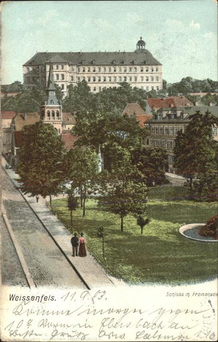 Weissenfels Saale Schloss Promenade