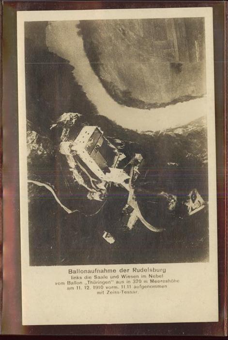 Rudelsburg Ballonaufnahme
