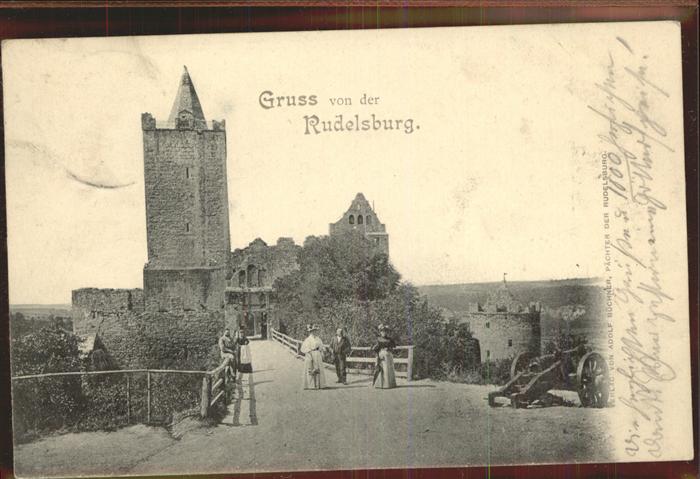 Rudelsburg Kanone Eingang