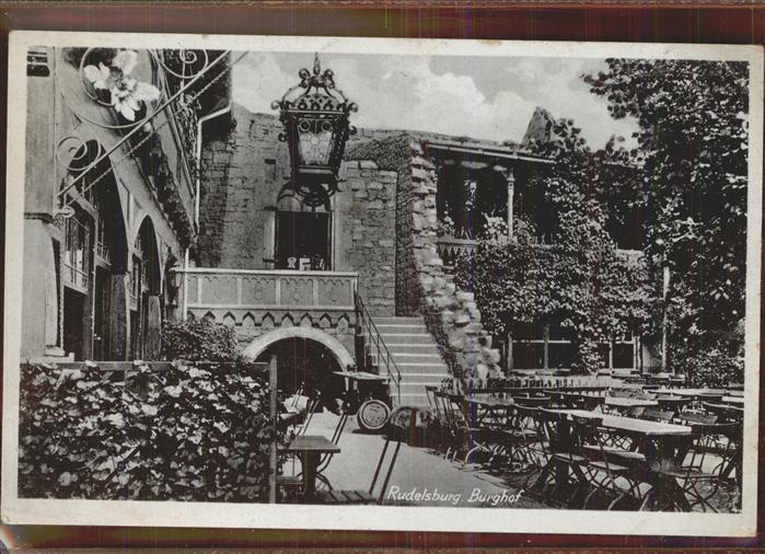 Rudelsburg Burghof Wirtschaft