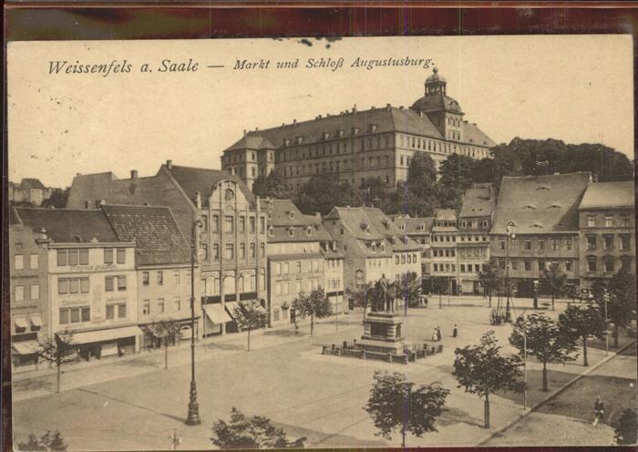 Weissenfels Saale Markt Schloß Augustusburg