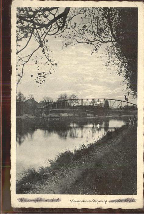 Weissenfels Saale Sonnenuntergang Brücke