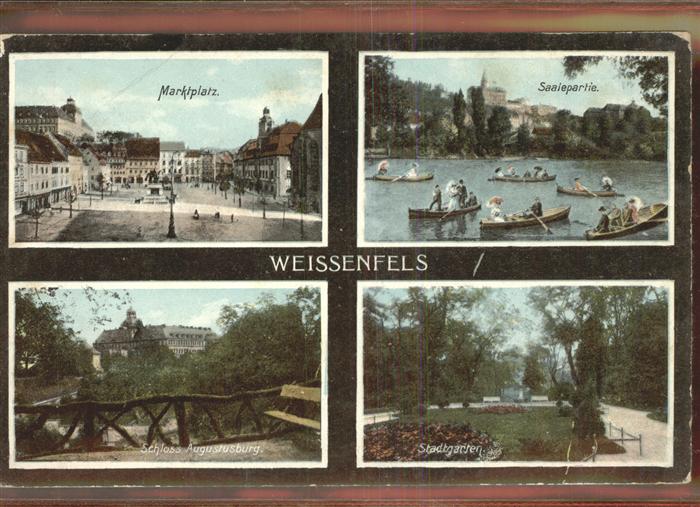 Weissenfels Saale Marktplatz Stadtgarten