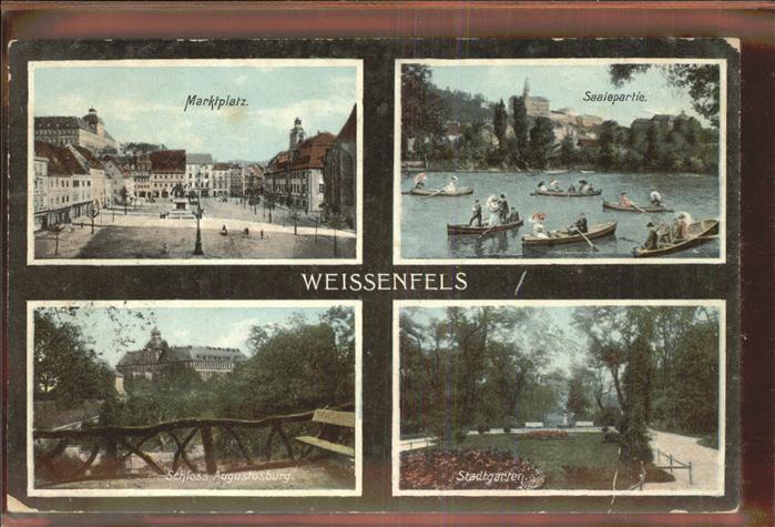 Weissenfels Saale Stadtgarten Saalepartie Marktplatz Schl