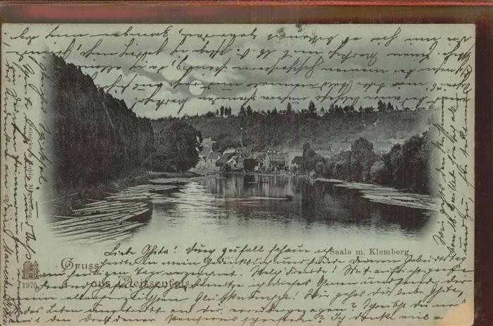 Weissenfels Saale Klemberg Saale Nacht