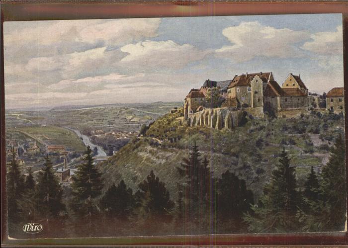 Freyburg Unstrut Neuenburg Künstlerkarte Wiedemanns