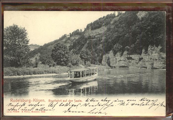 Rudelsburg Bootfahrt Saale