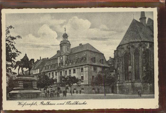 Weissenfels Saale Stadtkirche Rathaus