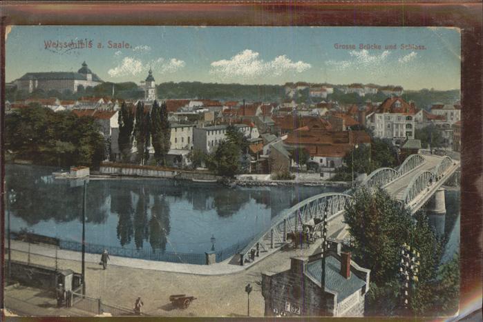 Weissenfels Saale Brücke Schloss