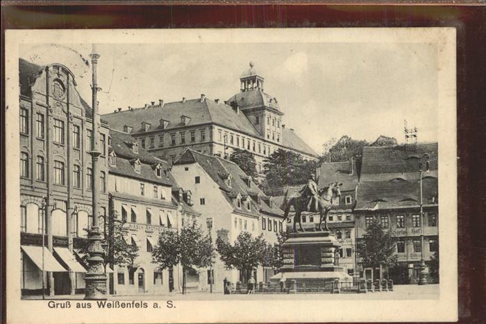 Weissenfels Saale Marktplatz Denkmal