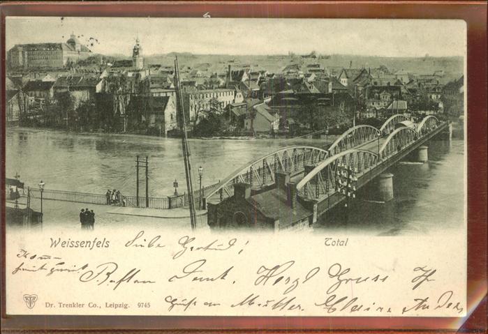 Weissenfels Saale Brücke Stadt