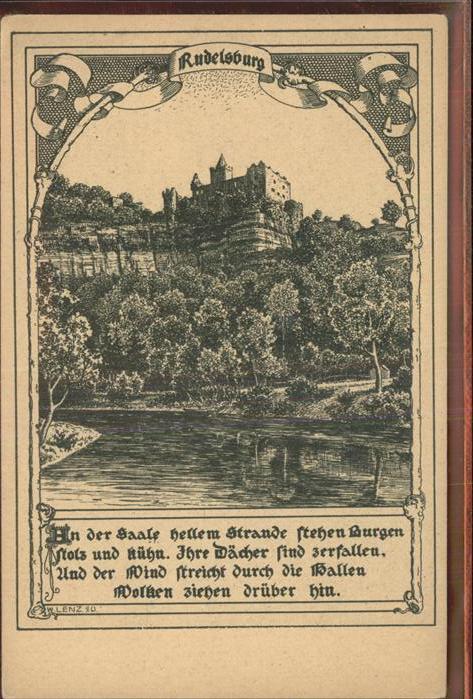 Rudelsburg Gedicht Saale Burg